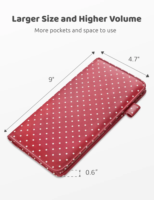Alt view image 4 of 6 - Server Book with Zipper Pocket and Magnetic Closure Server Booklet Waitress Book Serving Book with Money Pocket Waitstaff Organizer Fit Server Apron Waiter Book Wallet High Volume Pocket