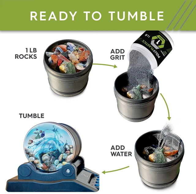 Alt view image 6 of 6 - Rock Tumbler Grit and Polish Refill & Ceramic Tumbling Filler Media - Silicone Carbide Polisher Grit - Rock Polish Supplies & Accessories