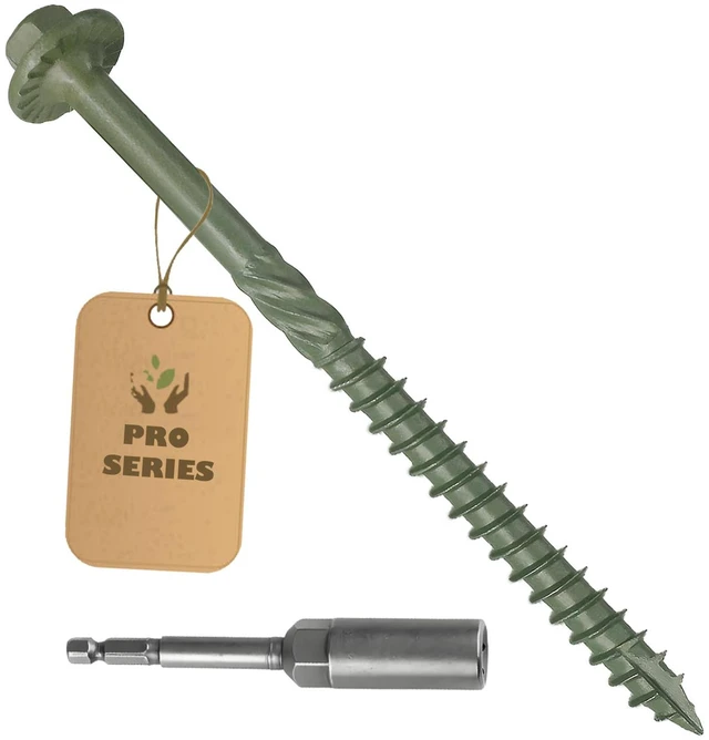 Main image of 80PCS Timber Screws #14 x 4 Inch, Heavy Duty Self-Tapping Lag Screws 1500-Hour Tested, Corrosion-Resistant Exterior Structural Screws, Lag Bolts for Wood, Landscaping, Beams & Pole Barns