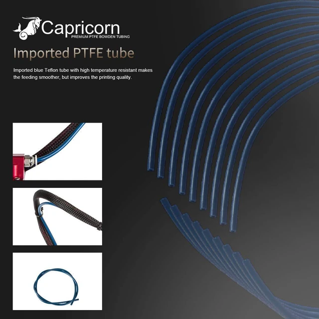 Alt view image 3 of 7 - Creality Capricorn 2 Meters XS Series Low Friction PTFE Bowden Tubing for 1.75mm Filament with PTFE Tube Cutter for Creality Ender 3 Ender 3 Pro Cr-10 3D Printer