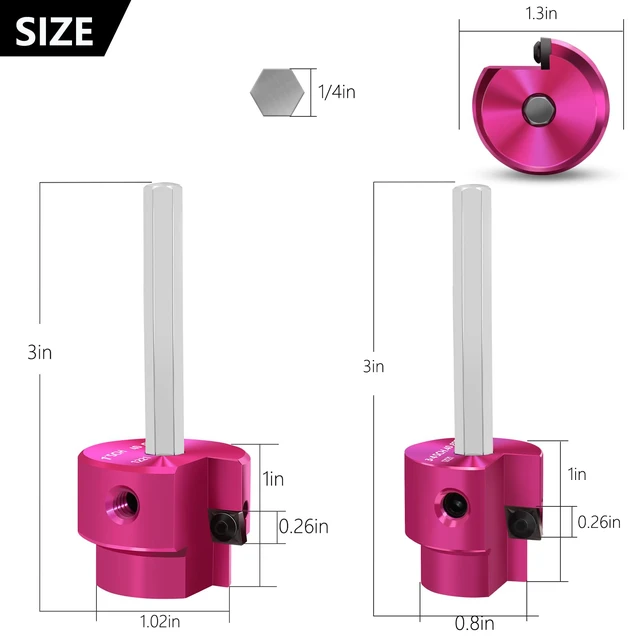 Alt view image 2 of 7 - PVC Pipe Reamer 3/4 Inch & 1 Inch PVC Fitting Saver ABS Socket Saver Plastic Pipe Fitting Reamer for Plumbing Sch.40 CPVC ABS Socket Hub with 1/4-Inch Hex Shaft,Fit 1/2" Drills