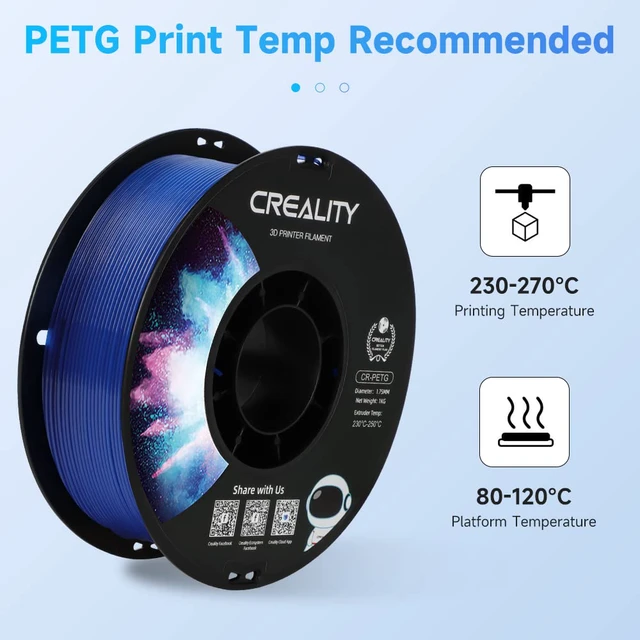 Alt view image 4 of 7 - PETG Filament 1.75mm Transparent Blue PETG Filament 1.75mm, No-Tangling, Strong Bonding, Overhang Performance Dimensional Accuracy +/-0.02mm 1KG