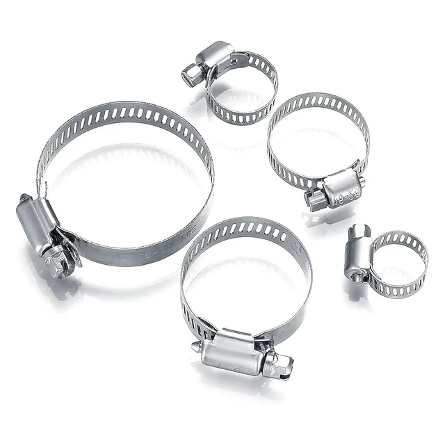 Alt view image 4 of 7 - 40 Pcs Hose Clamps Stainless Steel, 6-51mm Adjustable Worm Gear Pipe Clamps Fuel Line Hose Clips Heavy Duty for Plumbing, Dishwasher, Automotive, Washing Machine, Mechanical