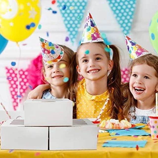 Alt view image 7 of 7 - 60 Pcs Bakery Boxes with Window, 6 x 6 x 3 Inches, White Cookie & Pastry Boxes for Baked Goods