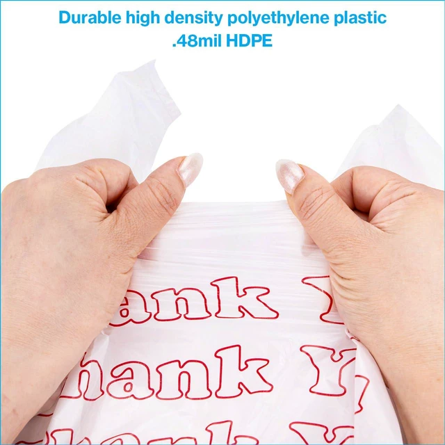 Alt view image 3 of 6 - White Thank You Bags Case of 500-11 ½" x 6" x 21"