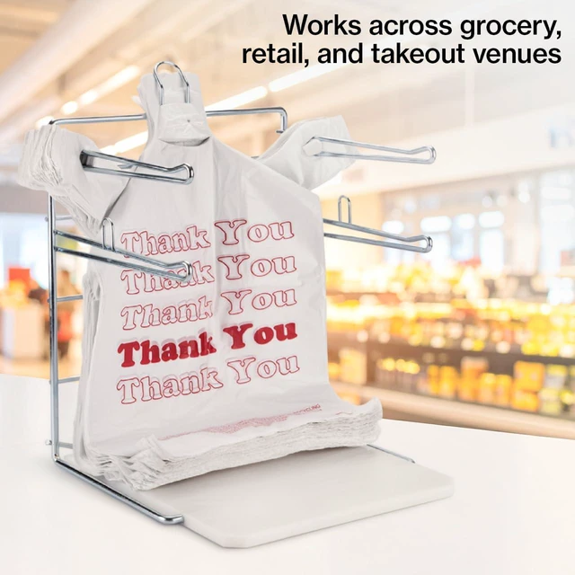Alt view image 4 of 6 - White Thank You Bags Case of 500-11 ½" x 6" x 21"
