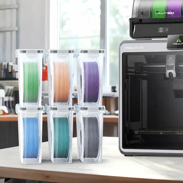 Alt view image 6 of 6 - Filament Storage Box - 4 Pack Filaments Container for 3D Printing Filaments Sealing and Protection - Portale Filament Storage with Desiccant,Water-Proof and Dust-Proof 4.0L(9.03 * 8 * 3)