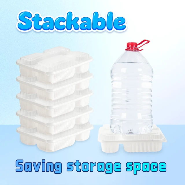 Alt view image 7 of 7 - Meal Prep Containers 40 Pack 34 oz - Shrink-Wrapped No Pre-Wash BPA Free Shatterproof PP | 4 Compartment Leak-Resistant Bento Box | Microwave Safe To-Go Food Storage for Leftovers & Parties