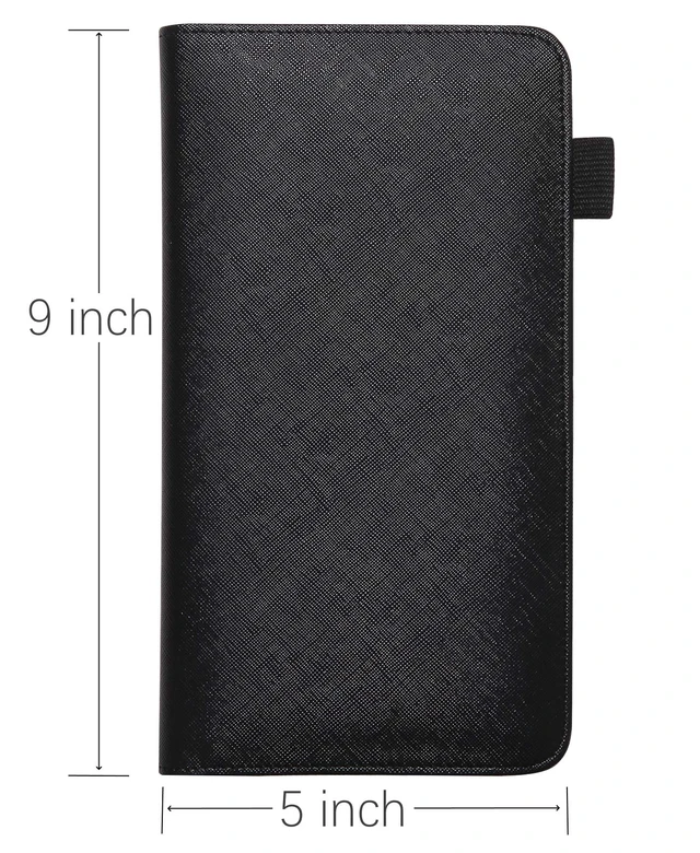 Alt view image 3 of 5 - Server Book with Zipper Pocket and Magnetic Closure Server Booklet Waitress Books Serving Book with Money Pocket Waitstaff Organizer Fit Server Apron Waiter Book Wallet High Volume Pocket
