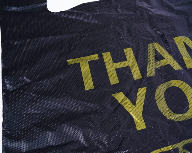 Alt view image 4 of 6 - 150 pcs Extra Large Thank You Plastic T Shirt Bags for Small Business Store Disposable Plastic Shopping Bag with Handle tshirt Bulk 19x27