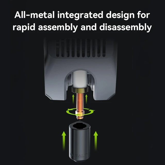 Alt view image 3 of 7 - K2 Plus/Hi Combo Nozzles, Original Unicorn K2 Hotend Nozzles, Extruder Replacement Nozzles Kit with Titanium Alloy Copper Alloy Hardened Steel Nozzle for K2 Pro Combo (0.4mm 4PCS)