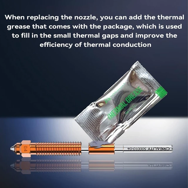 Alt view image 7 of 7 - K2 Plus/Hi Combo Nozzles, Original Unicorn K2 Hotend Nozzles, Extruder Replacement Nozzles Kit with Titanium Alloy Copper Alloy Hardened Steel Nozzle for K2 Pro Combo (0.4mm 4PCS)