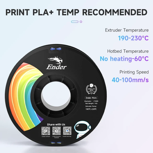 Alt view image 4 of 7 - 3D Printer Filament Navy Blue 1KG PLA+ Filament 1.75mm, PLA Plus Strong Toughness Dimensional Accuracy +/- 0.03mm, PLA Pro for Most 3D Printer