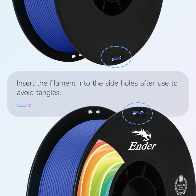 Alt view image 6 of 7 - 3D Printer Filament Navy Blue 1KG PLA+ Filament 1.75mm, PLA Plus Strong Toughness Dimensional Accuracy +/- 0.03mm, PLA Pro for Most 3D Printer