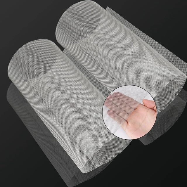 Main image of 2PACK Stainless Steel Mesh 12X24(305X610mm), 20 Mesh Wire Mesh 304 Steel Woven Screen Mesh, 1mm Hole Sturdy Easy to Cut Never Rust for Window Screen, Vent, Cage, Garden, DIY Projects