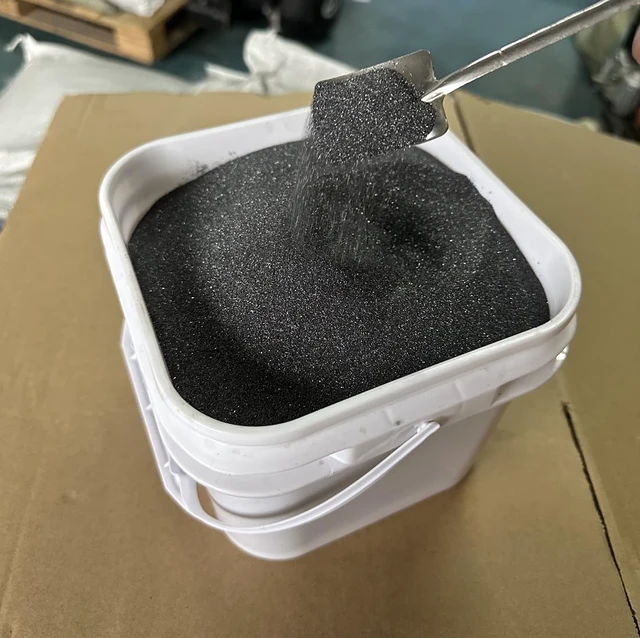 Alt view image 2 of 3 - 10 lbs Tumbler Media Grit,Rock Polishing Grit Media, Works with Any Rock Tumbler, Rock Polisher, Stone Polisher,Medium 180/220 Silicon Carbide Grit, Step 2 for Tumbling Stones