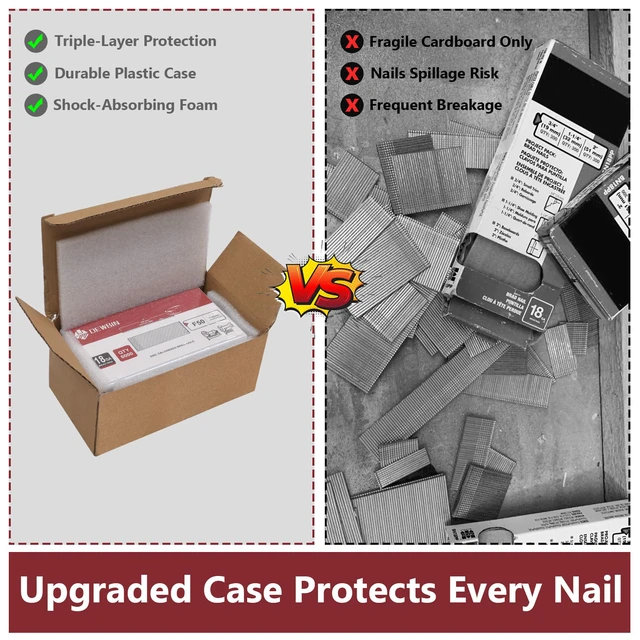 Alt view image 4 of 6 - 18 Gauge Brad Nails, 6000 Counts 2-inch 18 GA Brad Nails, Galvanized Nails for Nail Gun, Finishing Nail Gun Nails for Pneumatic, Electric Brad Nailer Gun