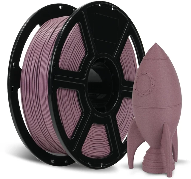 Main image of Carbon Fiber PETG Filament 1.75mm Dusty Pink, Reinforced 3D Printer Filament 1kg, Lightweight & High-Strength PETG-CF Filament, Strong & Easy to Print