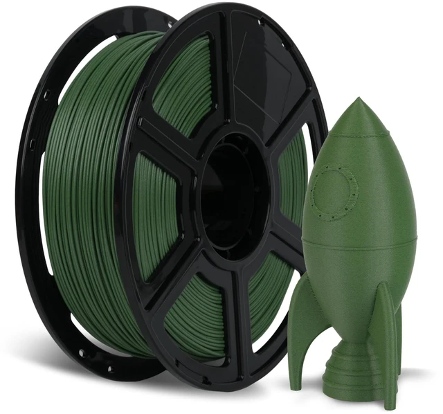Main image of Carbon Fiber PETG Filament 1.75mm Grass Green, Reinforced 3D Printer Filament 1kg, Lightweight & High-Strength PETG-CF Filament, Strong & Easy to Print