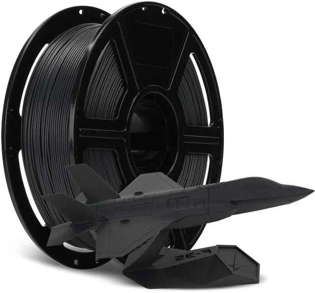 Main image of Carbon Fiber PLA Filament 1.75mm Volcanic Rock Gray, Reinforced 3D Printer Filament 1kg, Lightweight & High-Strength PLA-CF Filament, Strong & Easy to Print