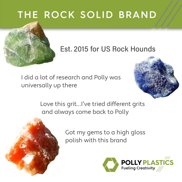 Alt view image 4 of 7 - Rock Tumbler Grit and Polish Refill Media Kit | 4-Steps Supplies for Tumbling and Polishing Stones and Gems | Professionals Adults and Kids | Polish 20lbs of Rocks