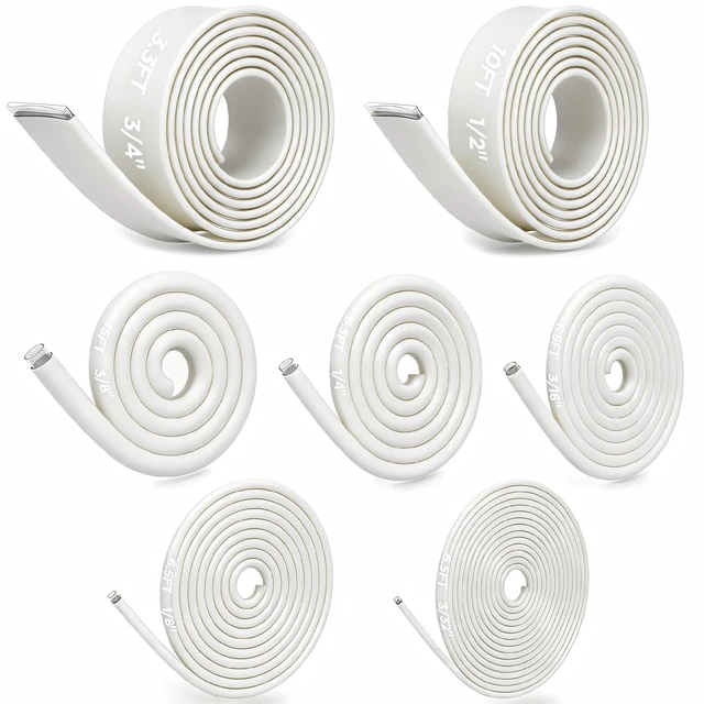Main image of 7-Size Heat Shrink Tubing Roll Kit: 4:1 Adhesive Lined, 54 Ft Marine Grade Waterproof, Insulated Sealed, Oil-Proof & Wear-Resistant, for Home Use & Industrial Applications (White)