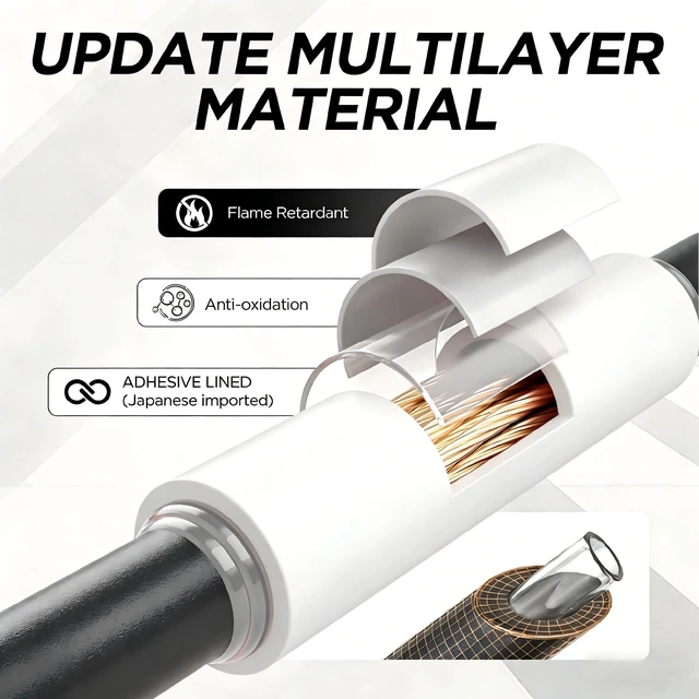 Alt view image 4 of 6 - 5:1 Heat Shrink Tubing Kit 500 PCS, Industry-Leading 5:1 Ratio Shrink Wrap Tubing Adhesive Lined, Heat Shrink Wire Connectors, Marine Grade Dual Wall, Waterproof Electrical Wire Tube Connectors(White)