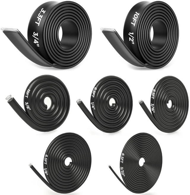 Main image of 7-Size Heat Shrink Tubing Roll Kit: 4:1 Adhesive Lined, 54 Ft Marine Grade Waterproof, Insulated Sealed, Oil-Proof & Wear-Resistant, for Home Use & Industrial Applications (Black)