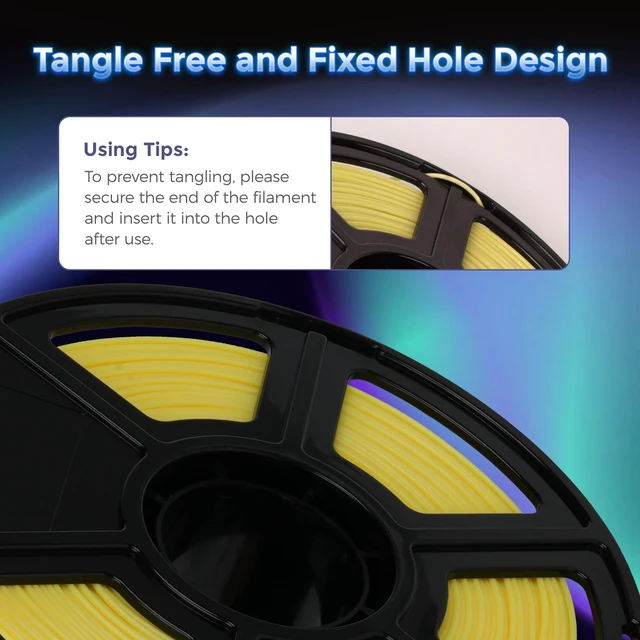 Alt view image 5 of 7 - Rapid PLA Filament 1.75mm Luminous Yellow, 500mm/s High Speed Printing, Glow in the Dark 3D Printer Filament 1kg Spool, Dimensional Accuracy +/- 0.02mm, Brilliant, Long-Lasting Glow