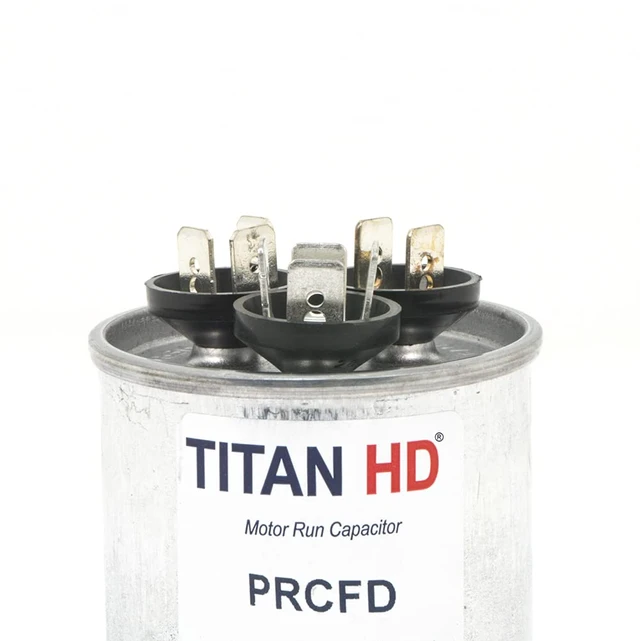 Alt view image 3 of 3 - Titan HD 45+5MFD, 440/370V, Round Capacitor