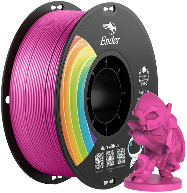 Main image of 3D Printer Filament Deep Pink 1KG PLA+ Filament 1.75mm, PLA Plus Strong Toughness Dimensional Accuracy +/- 0.03mm, PLA Pro for Most 3D Printer