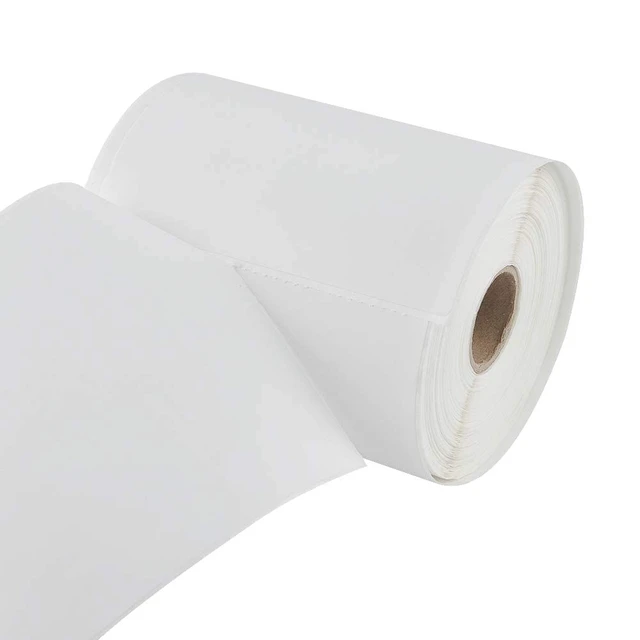 Alt view image 4 of 5 - L LIKED 4"x 6" Direct Thermal Labels White Perforated Shipping Label, 250 Labels per Roll, 2 Rolls