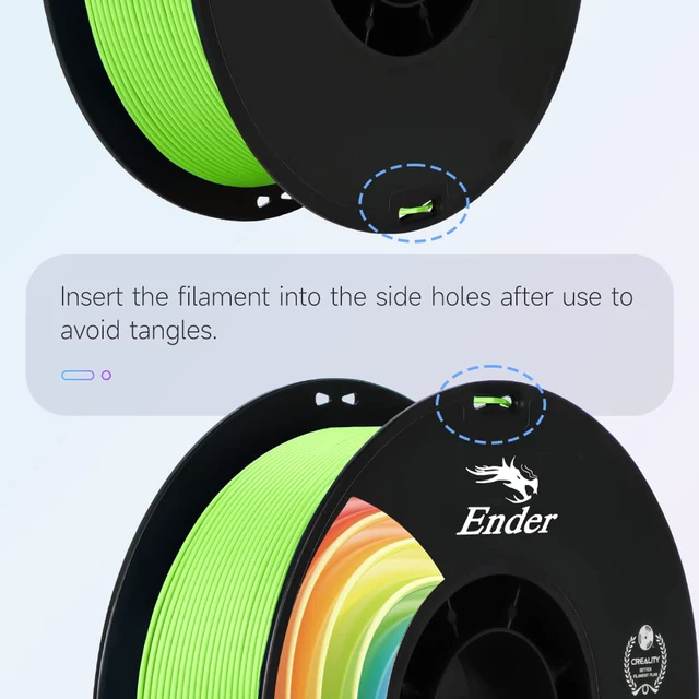 Alt view image 6 of 7 - 3D Printer Filament Apple Green 1KG PLA+ Filament 1.75mm, PLA Plus Strong Toughness Dimensional Accuracy +/- 0.03mm, PLA Pro for Most 3D Printer