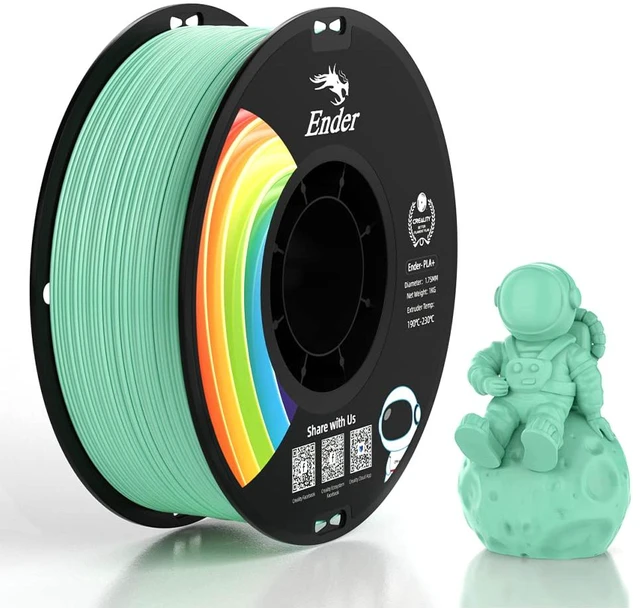 Main image of 3D Printer Filament Jade Green 1KG PLA+ Filament 1.75mm, PLA Plus Strong Toughness Dimensional Accuracy +/- 0.03mm, PLA Pro for Most 3D Printer