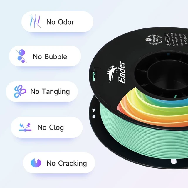 Alt view image 3 of 7 - 3D Printer Filament Jade Green 1KG PLA+ Filament 1.75mm, PLA Plus Strong Toughness Dimensional Accuracy +/- 0.03mm, PLA Pro for Most 3D Printer