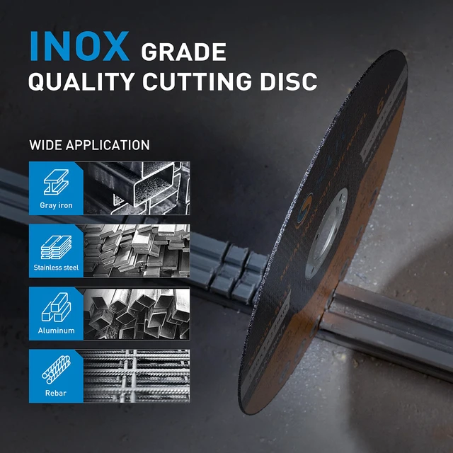 Alt view image 5 of 7 - Cutting Wheel 6 in 6" x.045 x7/8" Cut Off Wheels for Metal 25 PCS Cutting Discs Fits Angle Grinder Concrete Accessories Saw Grinder Metal Cut Tools Grinder Attachment