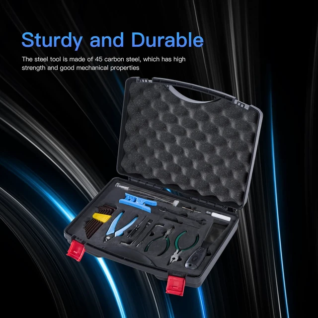 Alt view image 7 of 7 - 3D Printer Tool Box Kit, 35Pcs Case Includes 18 Types of Tools Screwdriver/Wrench/Pliers/Needle/SD Reader 3D Printing ABS Storage Toolbox Set for Cleaning Finishing Printing