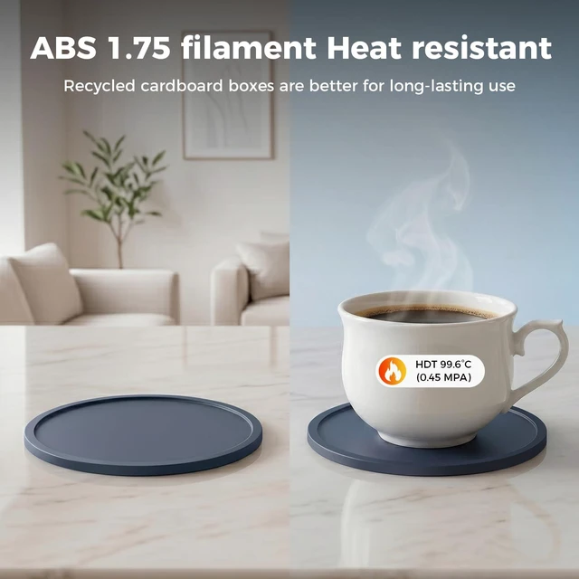 Alt view image 4 of 7 - ABS Filament 1.75mm Gray 1KG, 3D Printer Filament, Excellent Resistance, Odorless Non-Toxic, Stability, Tough, 1kg(2.2lbs) Printing Filament for 3D Printer