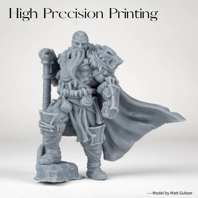 Alt view image 3 of 7 - Fast ABS-Like Tough 3D Printer Resin, Durable, Tough Grey, 1kg High Impact Resistance, Enhanced Durability for 3D Printing, Tough, Smooth Finish, Ideal for LCD DLP SLA 3D Printer