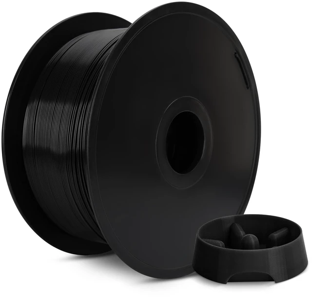 Main image of PLA Filament 1.75mm Black 3KG, Clog-Free 3D Printer Filament Dimensional Accuracy +/- 0.02mm, Large Spool(6.6lbs) PLA 3D Printing Filament
