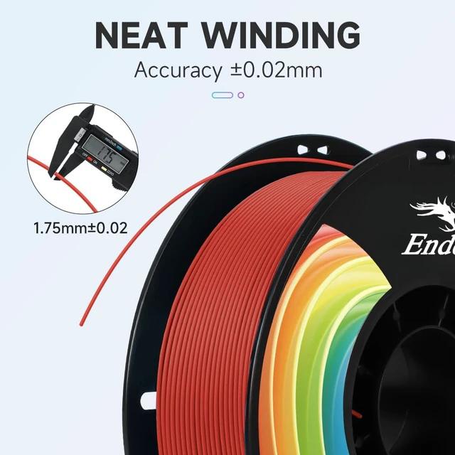 Alt view image 2 of 7 - 3D Printer Filament Deep Red 1KG PLA+ Filament 1.75mm, PLA Plus Strong Toughness Dimensional Accuracy +/- 0.03mm, PLA Pro for Most 3D Printer