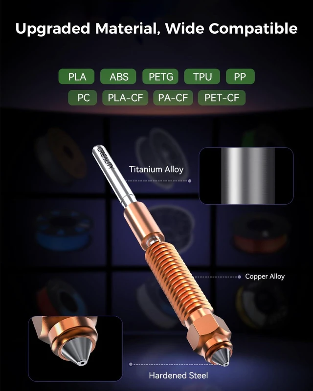 Alt view image 7 of 7 - Official Ender 3 V3 SE/3 V3 KE Upgrade Hotend Kit, with Quick-swap Nozzle Kit, Supports 300°C High Temperature, 600mm/s High-Speed Printing, Ceramic Heating Block for Ender 3 V3 SE KE