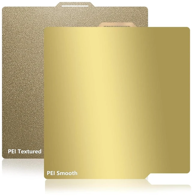 Main image of JUUPINE 257x257mm Double Sided Flexible PEI Sheet, Smooth PEI +Textured PEI Surface for Bambu Lab X2D/P2S/P1P/P1S /X1/X1C/X1E/A1 3D Printer, 3D Printer PEI Spring Steel Build Plate Removable Platform