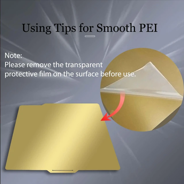 Alt view image 5 of 7 - JUUPINE 257x257mm Double Sided Flexible PEI Sheet, Smooth PEI +Textured PEI Surface for Bambu Lab X2D/P2S/P1P/P1S /X1/X1C/X1E/A1 3D Printer, 3D Printer PEI Spring Steel Build Plate Removable Platform