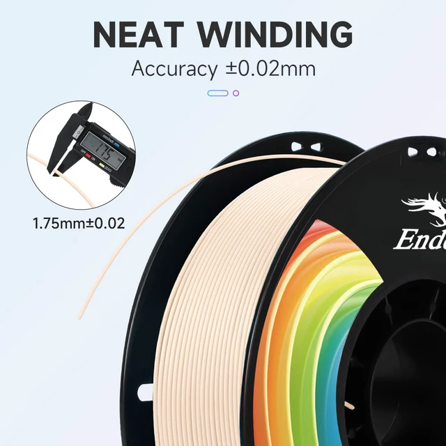 Alt view image 2 of 7 - 3D Printer Filament Beige 1KG PLA+ Filament 1.75mm, PLA Plus Strong Toughness Dimensional Accuracy +/- 0.03mm, PLA Pro for Most 3D Printer