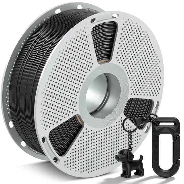 Main image of Easy PA Nylon Filament 1.75mm,1KG(Black) Warp-Free & Easy Printing with Nylon 6+66, Strong, Durable Engineering Filament on a PC Spool,Fit Most FDM Printer