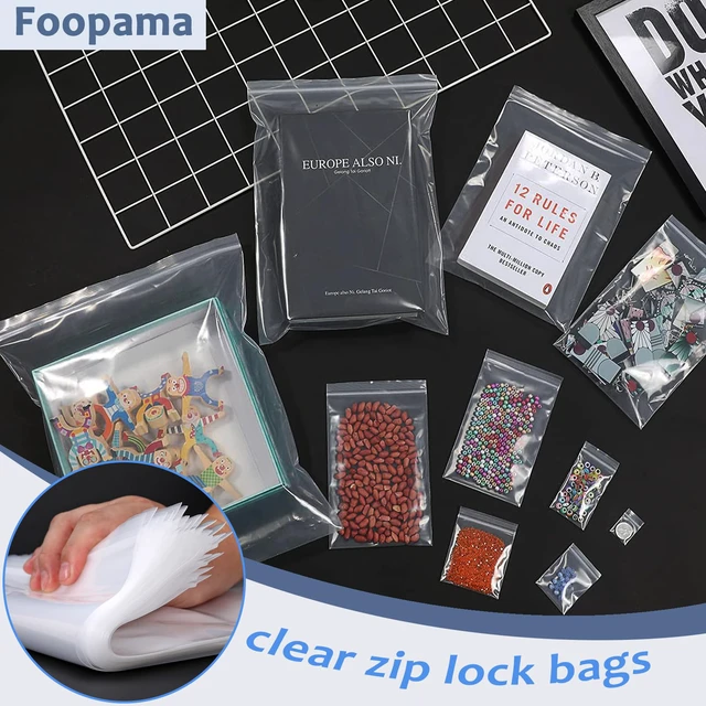 Alt view image 2 of 7 - 20PCS 14"x 18"Thick 5 Mil Reclosable Large Clear Zip Poly Lock Plastic Bags Heavy Duty Large Seal Resealable Poly Zipper lock Bags for Clothing T-Shirt Toys Snacks Moving Travel Product Storage