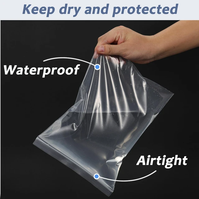 Alt view image 5 of 7 - 20PCS 14"x 18"Thick 5 Mil Reclosable Large Clear Zip Poly Lock Plastic Bags Heavy Duty Large Seal Resealable Poly Zipper lock Bags for Clothing T-Shirt Toys Snacks Moving Travel Product Storage