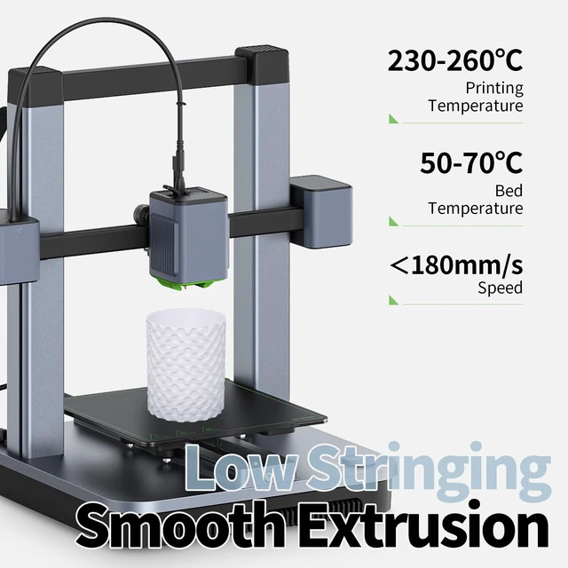 Alt view image 4 of 7 - PETG Filament 1.75mm White 1kg for 3D Printing Tough flexible PETG, low warp, strong layer adhesion. 2.2lbs vacuum-sealed spool for FDM functional parts