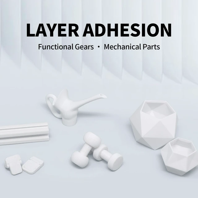 Alt view image 6 of 7 - PETG Filament 1.75mm White 1kg for 3D Printing Tough flexible PETG, low warp, strong layer adhesion. 2.2lbs vacuum-sealed spool for FDM functional parts